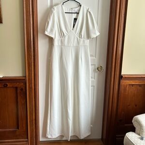 Forever New White Jumpsuit